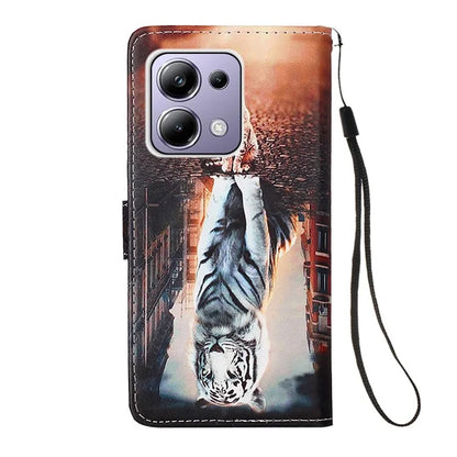 YB Pattern Printing Leather Series-4 for Xiaomi Redmi Note 13 Pro 4G / Poco M6 Pro 4G Case Leather Wallet Cover