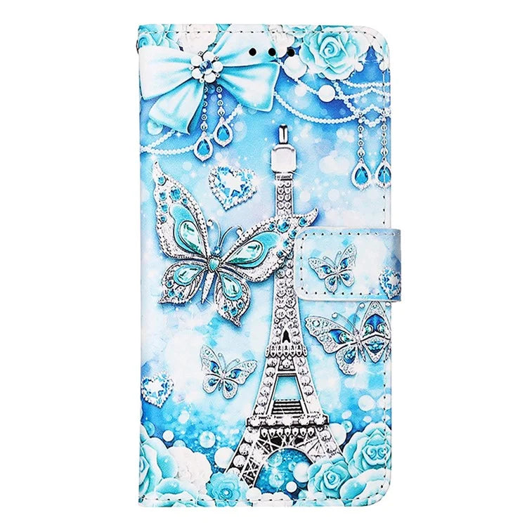YB Pattern Printing Leather Series-4 for Xiaomi Redmi Note 13 Pro 5G / Poco X6 5G Case Foldable Stand Phone Shell
