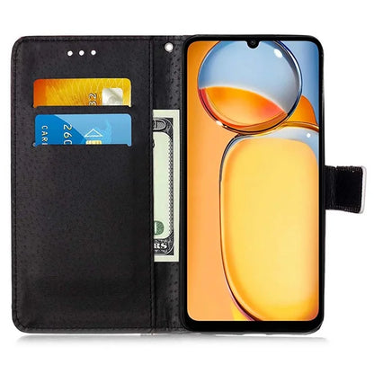 YB Pattern Printing Leather Series-4 for Xiaomi Redmi Note 13 Pro 5G / Poco X6 5G Case Foldable Stand Phone Shell
