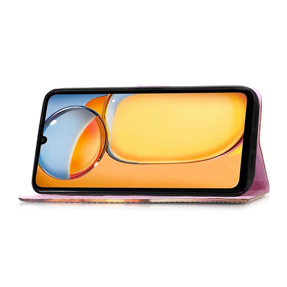 YB Pattern Printing Leather Series-4 for Xiaomi Redmi Note 13 Pro 5G / Poco X6 5G Case Foldable Stand Phone Shell