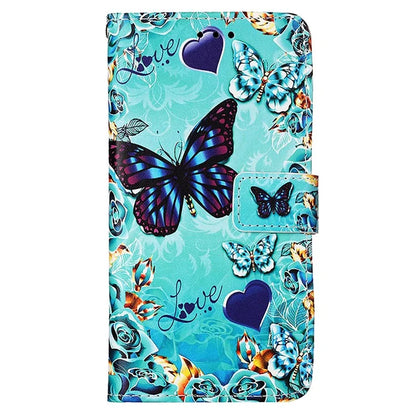 YB Pattern Printing Leather Series-4 for Motorola Moto G04 4G / G24 4G Case Card Slot Holder Stand Phone Cover