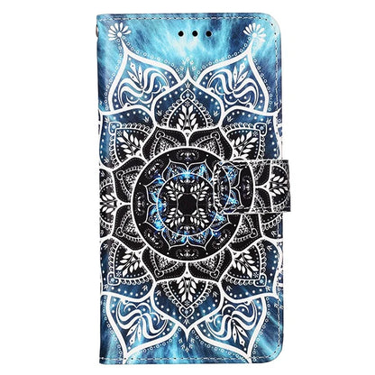 YB Pattern Printing Leather Series-4 for Motorola Moto G04 4G / G24 4G Case Card Slot Holder Stand Phone Cover