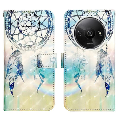YB Pattern Printing Leather Series-2 For Xiaomi Redmi A3 Case 3D Pattern Folio Purse Phone Cover