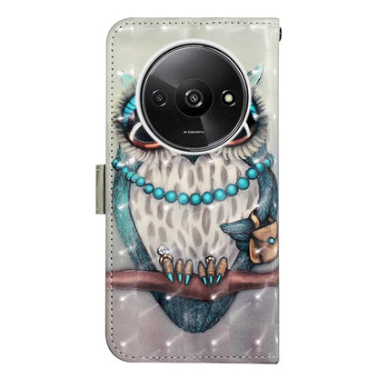 YB Pattern Printing Leather Series-2 For Xiaomi Redmi A3 Case 3D Pattern Folio Purse Phone Cover