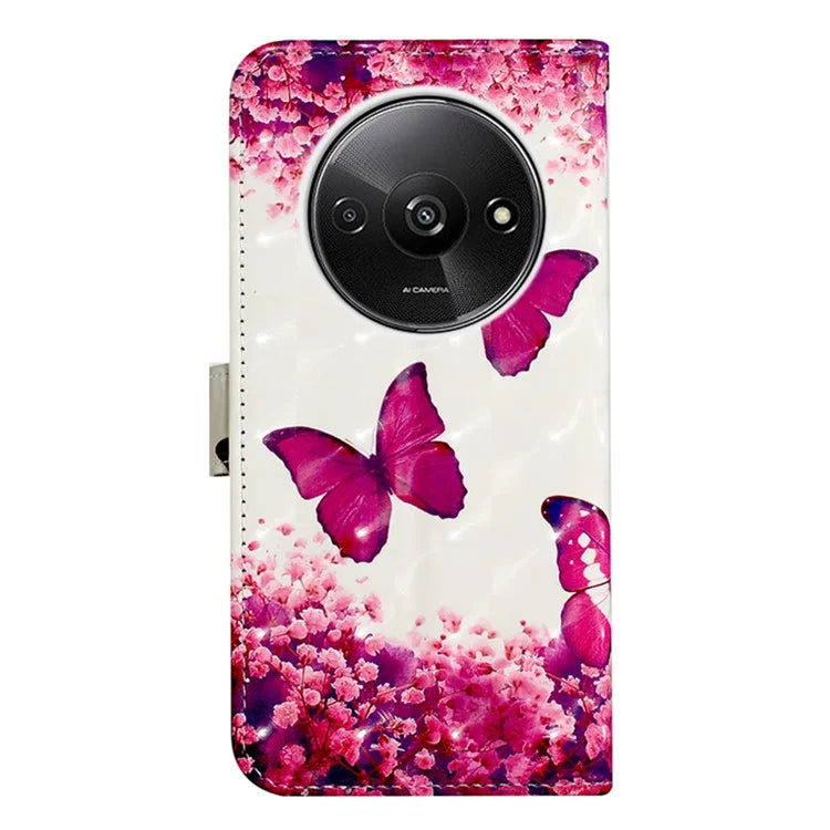 YB Pattern Printing Leather Series-2 For Xiaomi Redmi A3 Case 3D Pattern Folio Purse Phone Cover