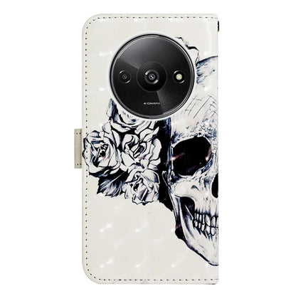 YB Pattern Printing Leather Series-2 For Xiaomi Redmi A3 Case 3D Pattern Folio Purse Phone Cover