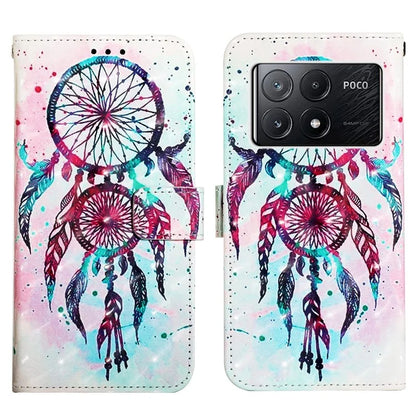 YB Pattern Printing Leather Series-2 For Xiaomi Poco X6 Pro 5G / Redmi K70E 5G Case Flip Phone Cover