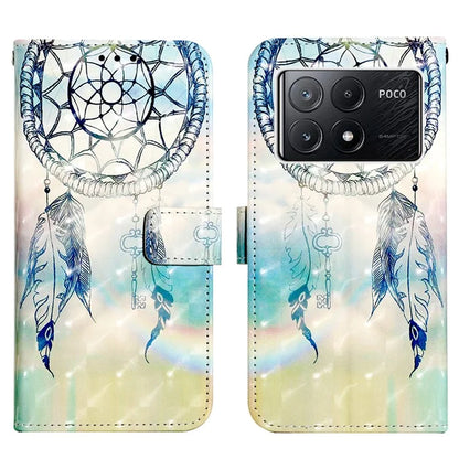 YB Pattern Printing Leather Series-2 For Xiaomi Poco X6 Pro 5G / Redmi K70E 5G Case Flip Phone Cover
