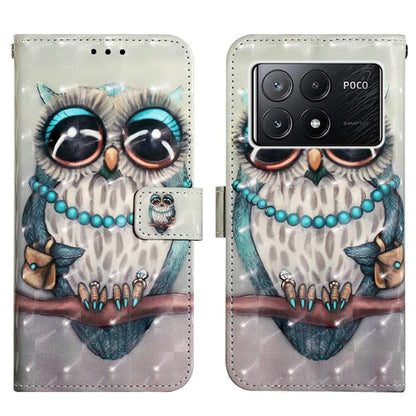 YB Pattern Printing Leather Series-2 For Xiaomi Poco X6 Pro 5G / Redmi K70E 5G Case Flip Phone Cover