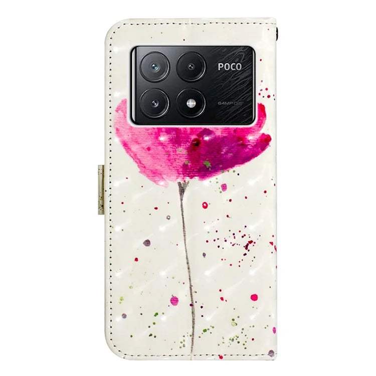 YB Pattern Printing Leather Series-2 For Xiaomi Poco X6 Pro 5G / Redmi K70E 5G Case Flip Phone Cover