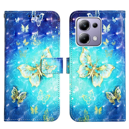 YB Pattern Printing Leather Series-2 For Xiaomi Redmi Note 13 Pro 4G / Poco M6 Pro 4G Case Leather Phone Cover