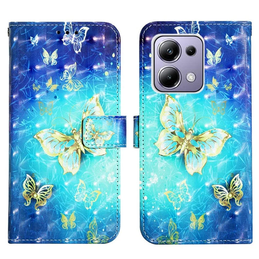 YB Pattern Printing Leather Series-2 For Xiaomi Redmi Note 13 Pro 4G / Poco M6 Pro 4G Case Leather Phone Cover