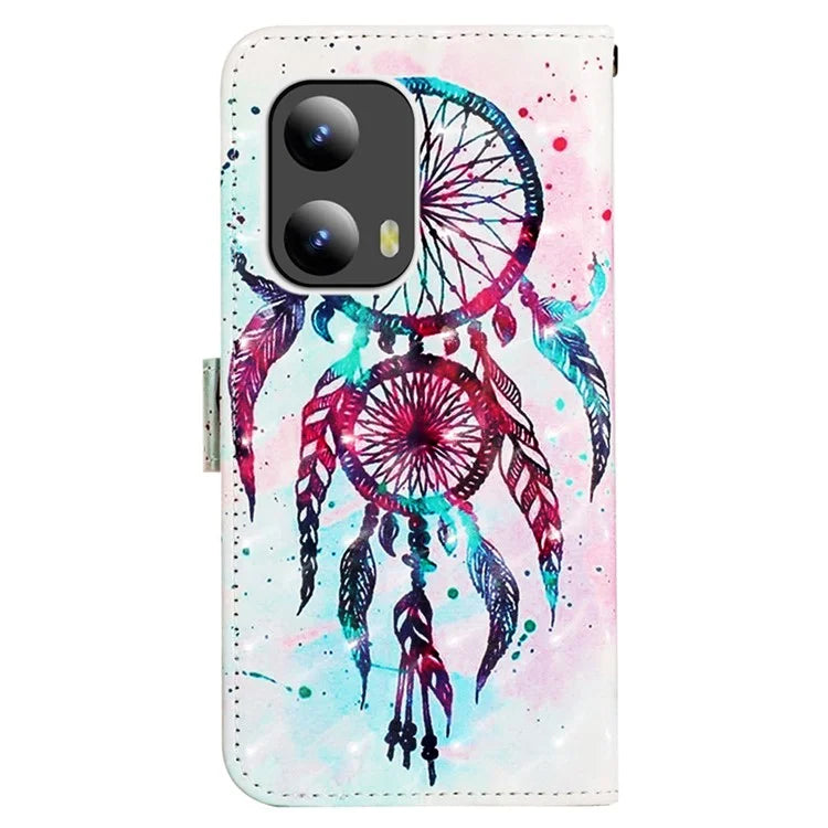 YB Pattern Printing Leather Series-2 For Motorola Moto G Play 5G (2024) / Moto G 5G (2024) Phone Case Leather Flip Cover