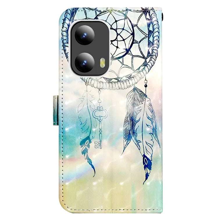 YB Pattern Printing Leather Series-2 For Motorola Moto G Play 5G (2024) / Moto G 5G (2024) Phone Case Leather Flip Cover