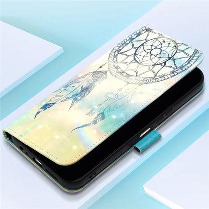 YB Pattern Printing Leather Series-2 For Motorola Moto G Play 5G (2024) / Moto G 5G (2024) Phone Case Leather Flip Cover