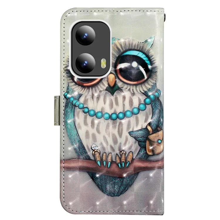 YB Pattern Printing Leather Series-2 For Motorola Moto G Play 5G (2024) / Moto G 5G (2024) Phone Case Leather Flip Cover