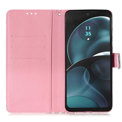 YB Pattern Printing Leather Series-2 For Motorola Moto G Play 5G (2024) / Moto G 5G (2024) Phone Case Leather Flip Cover