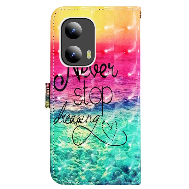 YB Pattern Printing Leather Series-2 For Motorola Moto G Play 5G (2024) / Moto G 5G (2024) Phone Case Leather Flip Cover
