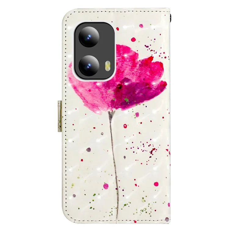YB Pattern Printing Leather Series-2 For Motorola Moto G Play 5G (2024) / Moto G 5G (2024) Phone Case Leather Flip Cover