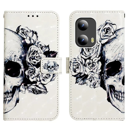 YB Pattern Printing Leather Series-2 For Motorola Moto G Play 5G (2024) / Moto G 5G (2024) Phone Case Leather Flip Cover