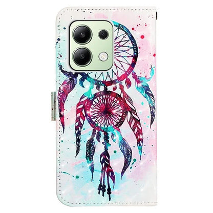 YB Pattern Printing Leather Series-2 For Xiaomi Redmi Note 13 4G Leather Case Anti-Drop Phone Cover
