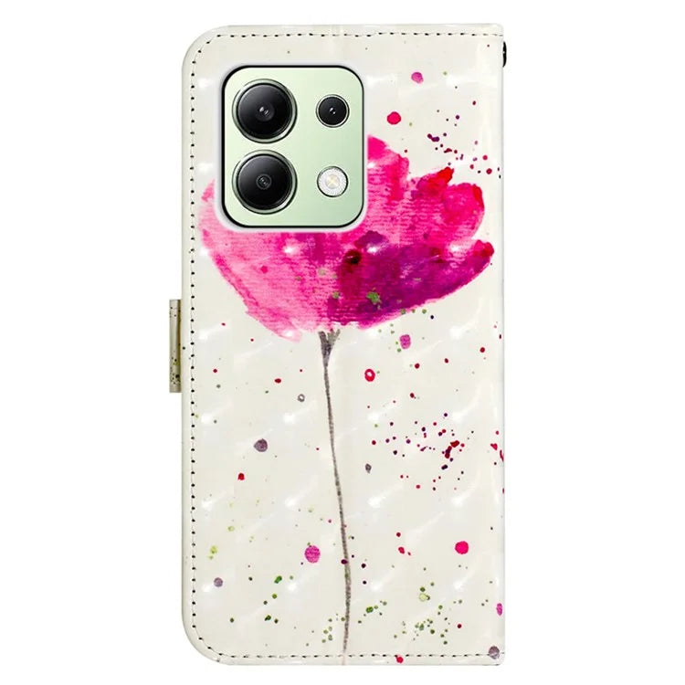YB Pattern Printing Leather Series-2 For Xiaomi Redmi Note 13 4G Leather Case Anti-Drop Phone Cover