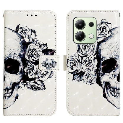 YB Pattern Printing Leather Series-2 For Xiaomi Redmi Note 13 4G Leather Case Anti-Drop Phone Cover
