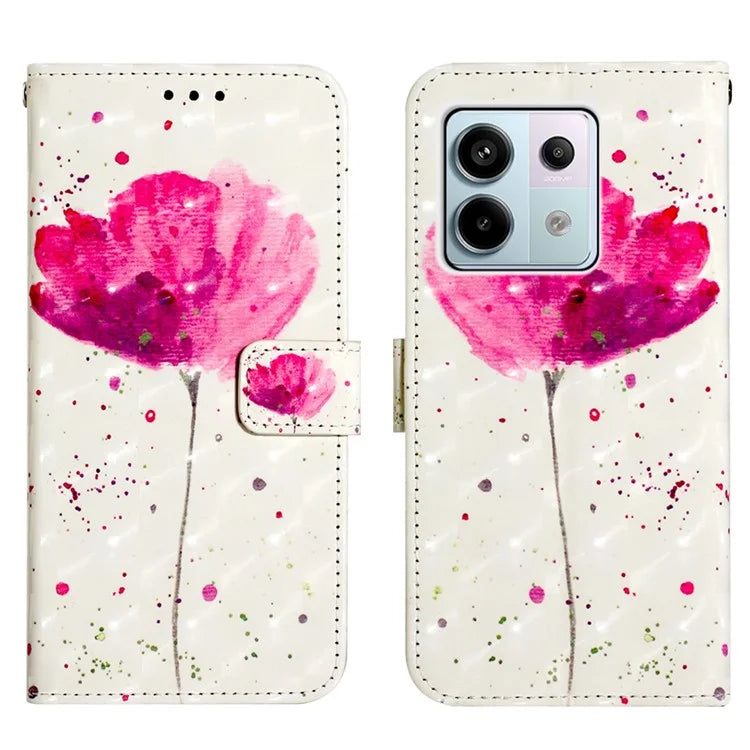 YB Pattern Printing Leather Series-2 For Xiaomi Redmi Note 13 Pro 5G / Poco X6 5G Phone Case Stand Leather Cover