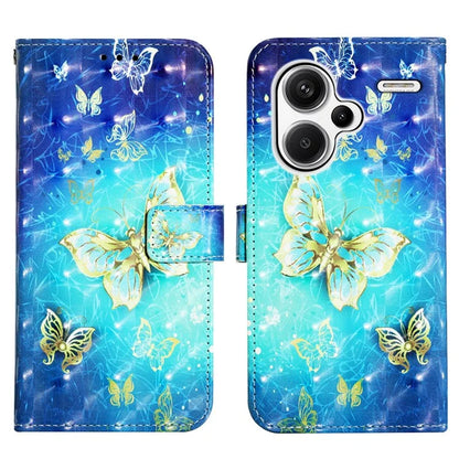 YB Pattern Printing Leather Series-2 For Xiaomi Redmi Note 13 Pro+ 5G Wallet Phone Case Leather Flip Cover