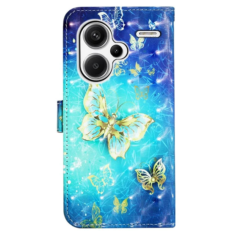 YB Pattern Printing Leather Series-2 For Xiaomi Redmi Note 13 Pro+ 5G Wallet Phone Case Leather Flip Cover