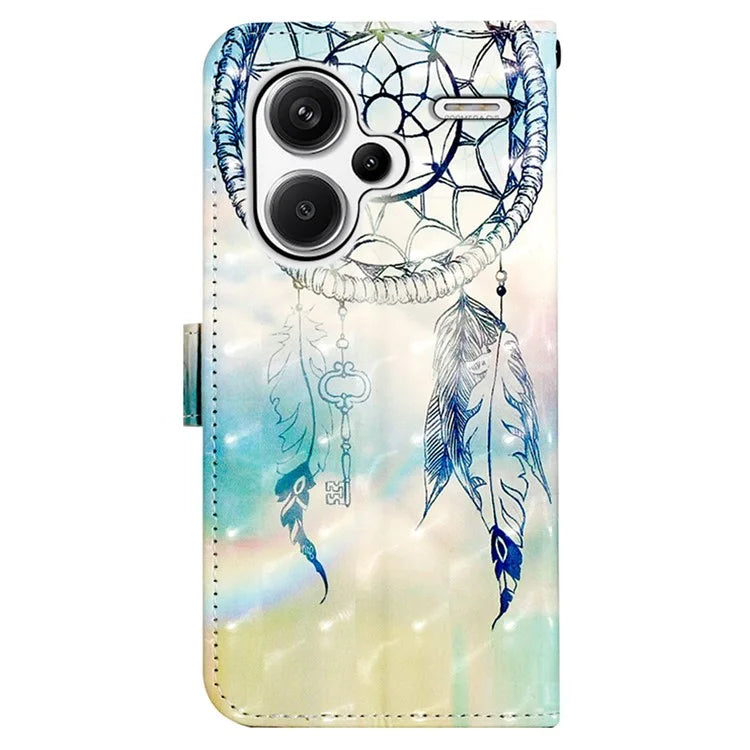 YB Pattern Printing Leather Series-2 For Xiaomi Redmi Note 13 Pro+ 5G Wallet Phone Case Leather Flip Cover