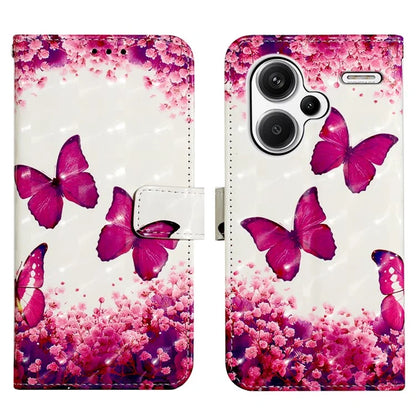 YB Pattern Printing Leather Series-2 For Xiaomi Redmi Note 13 Pro+ 5G Wallet Phone Case Leather Flip Cover