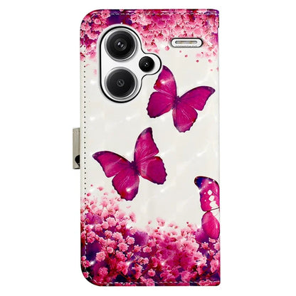 YB Pattern Printing Leather Series-2 For Xiaomi Redmi Note 13 Pro+ 5G Wallet Phone Case Leather Flip Cover
