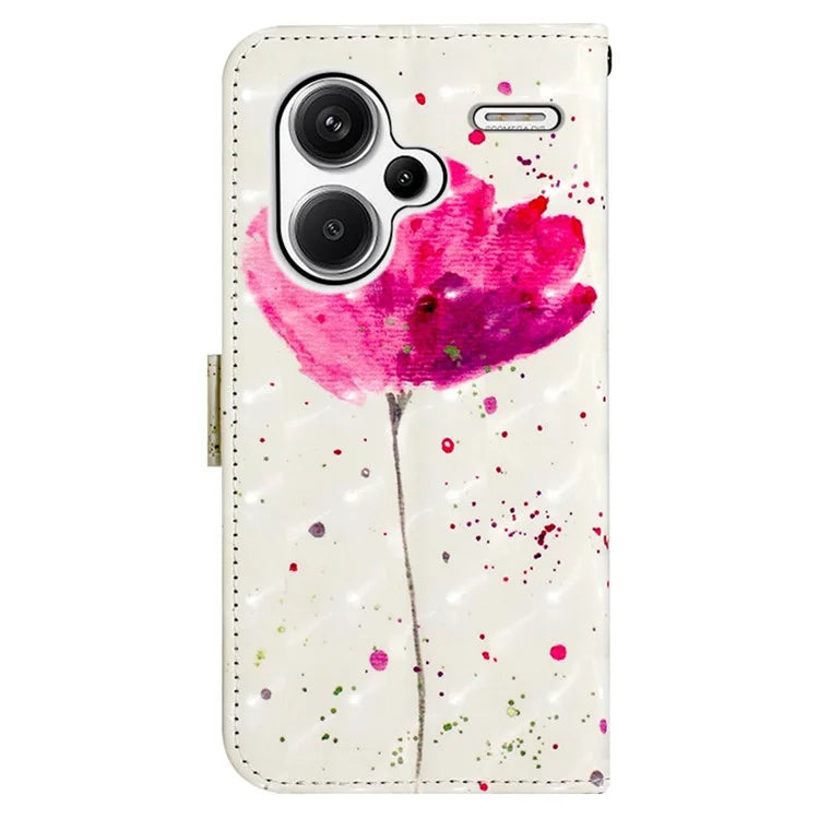 YB Pattern Printing Leather Series-2 For Xiaomi Redmi Note 13 Pro+ 5G Wallet Phone Case Leather Flip Cover