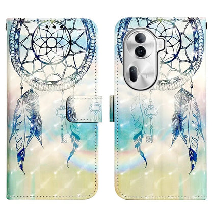 YB Pattern Printing Leather Series-2 For Oppo Reno11 Pro 5G (Global) Protective Case Leather Phone Shell