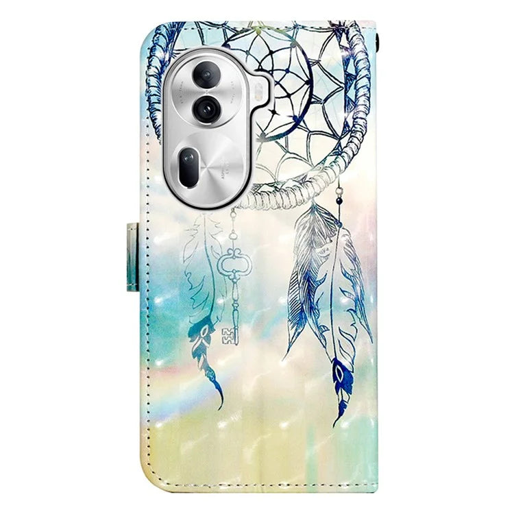 YB Pattern Printing Leather Series-2 For Oppo Reno11 Pro 5G (Global) Protective Case Leather Phone Shell