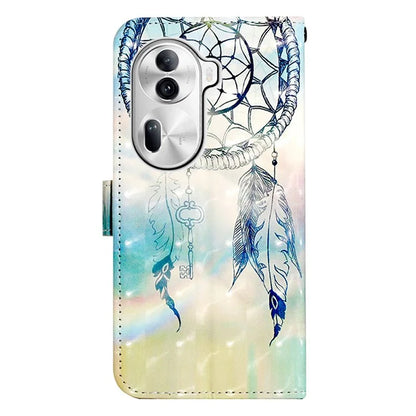 YB Pattern Printing Leather Series-2 For Oppo Reno11 Pro 5G (Global) Protective Case Leather Phone Shell