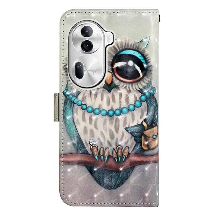 YB Pattern Printing Leather Series-2 For Oppo Reno11 Pro 5G (Global) Protective Case Leather Phone Shell
