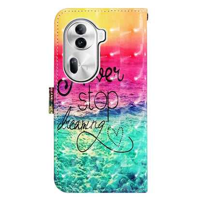 YB Pattern Printing Leather Series-2 For Oppo Reno11 Pro 5G (Global) Protective Case Leather Phone Shell