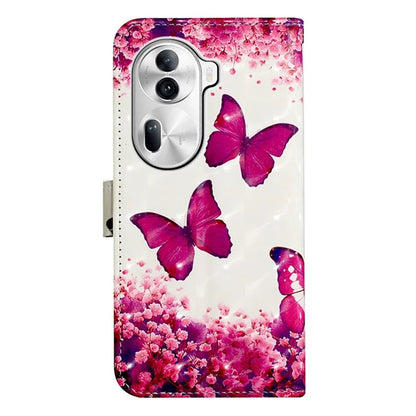 YB Pattern Printing Leather Series-2 For Oppo Reno11 Pro 5G (Global) Protective Case Leather Phone Shell
