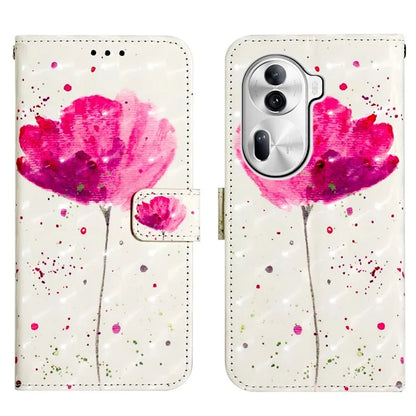 YB Pattern Printing Leather Series-2 For Oppo Reno11 Pro 5G (Global) Protective Case Leather Phone Shell