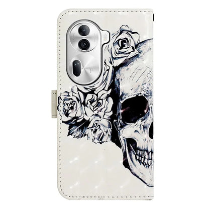 YB Pattern Printing Leather Series-2 For Oppo Reno11 Pro 5G (Global) Protective Case Leather Phone Shell