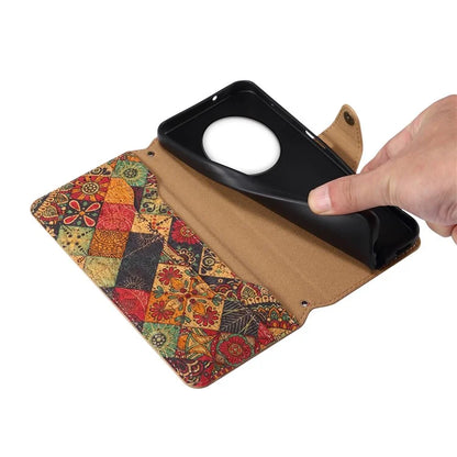 For Huawei Mate 50 Pro 4G Phone Case Floral Printing Wallet Leather Cover with Stand