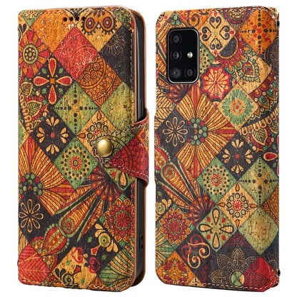 For Samsung Galaxy A51 4G SM-A515 Case Floral Pattern PU Leather Wallet Phone Cover