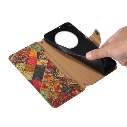 For Huawei Mate 60 Case Floral Printing Leather Phone Case with Wallet
