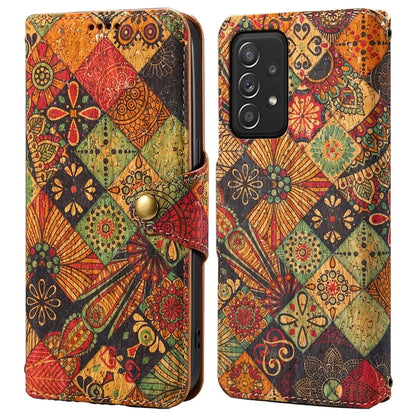 For Samsung Galaxy A52 4G / 5G / A52s 5G Case PU Leather Stand Flower Phone Cover