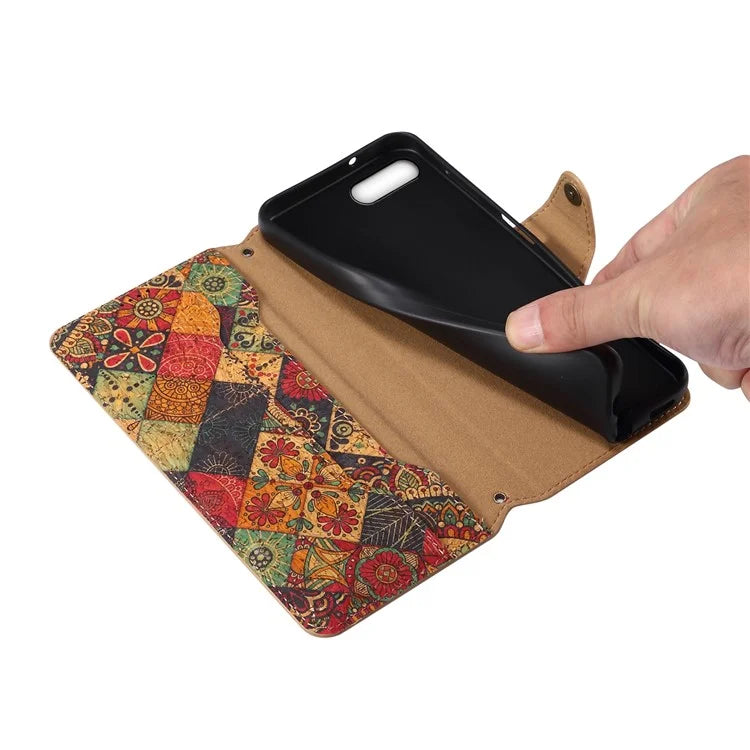 For iPhone 7 Plus / 8 Plus Case Floral Printing Anti-Drop Leather Phone Cover with Wallet