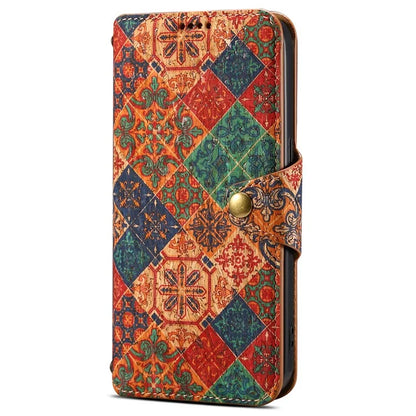 For Samsung Galaxy A05 4G Phone Case Floral Printing Wallet Leather Cover with Stand