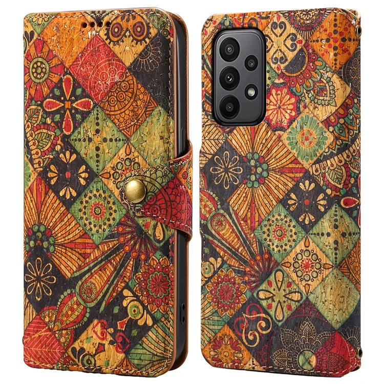For Samsung Galaxy A23 5G (Global Version) / A23 4G Wallet Case Floral Printing Leather Phone Cover with Stand