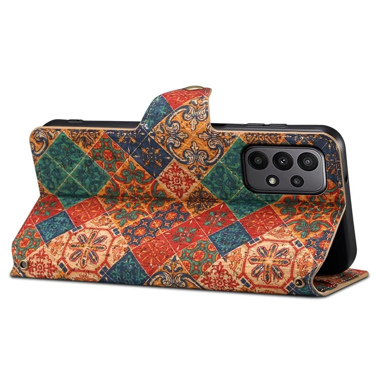 For Samsung Galaxy A23 5G (Global Version) / A23 4G Wallet Case Floral Printing Leather Phone Cover with Stand